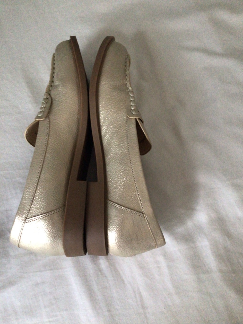 CL by Laundry Metallic Cream Penny Loafers - Picture 5 of 5